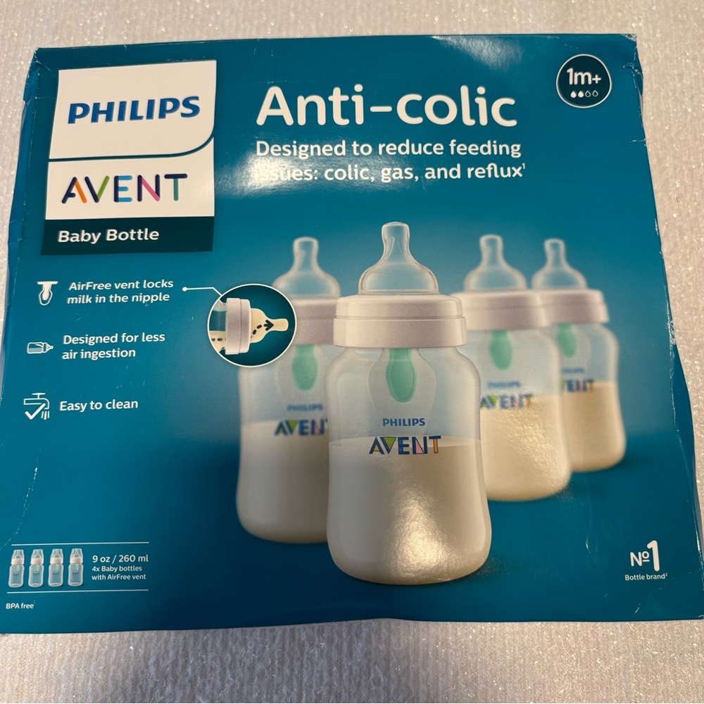 Philips AVENT Anti-colic Baby Bottle - White/Clear